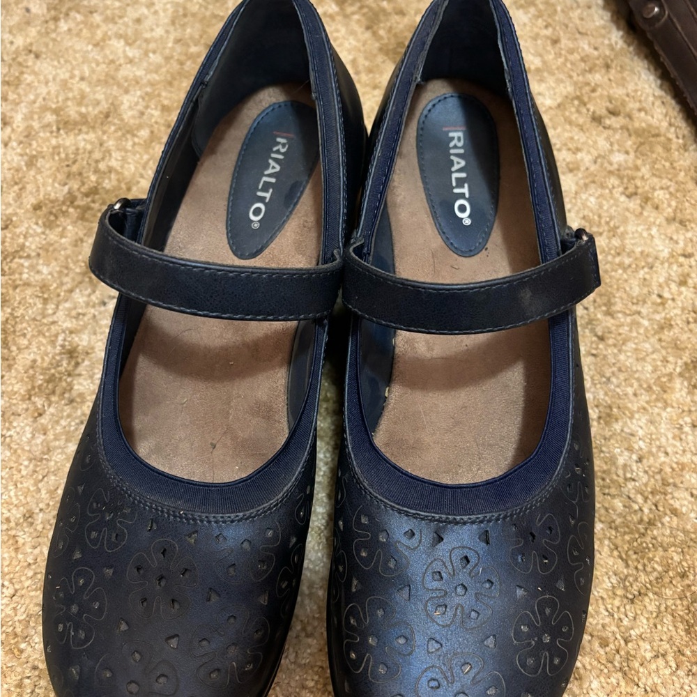 Rialto woman’s  Navy Blue Mary Jane Shoes